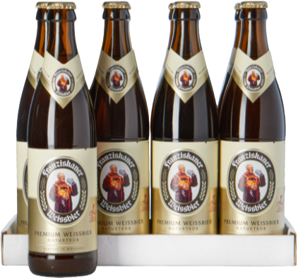 Franziskaner weissbier tray met 8 flessen van 50cl
